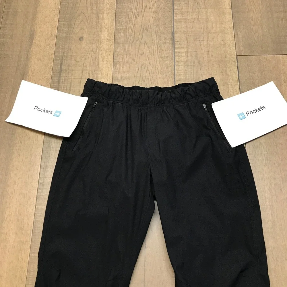 Eddie Bauer Joggers Pants Womens Size 16 Black Pull On Hiking Performance Nylon‎